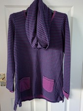 M&S Navy/Pink Striped Cotton