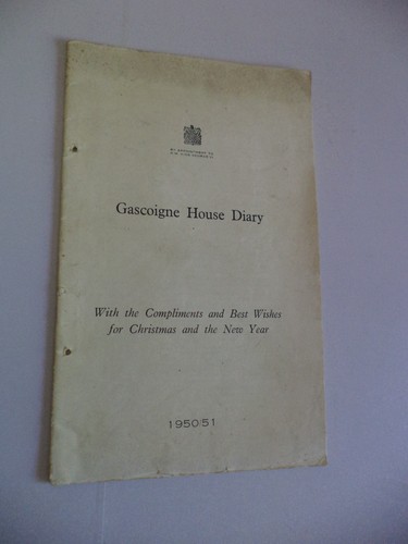Gascoigne house diary old - diary,