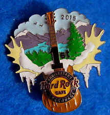 ANCHORAGE 1st ANNIVERSARY MOOSE HORNS ALASKA SCENE GUITAR Hard Rock Cafe PIN LE