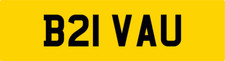OLD VAUXHALL NUMBER PLATE B21