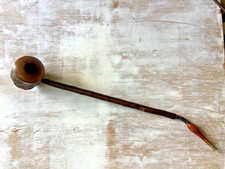 Tobacco Smoking Estate Pipe Carved Large 20 inches Real Cherry Antique France