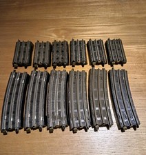Trix Twin Rail track 6 Half Curves and 6 quarter Rails. bakerlite 
