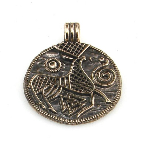 Viking coin pendant - coin,
