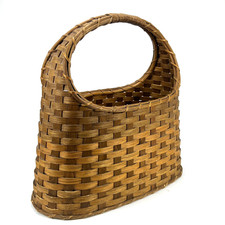 Large Wicker Rattan Basket Art