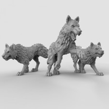 WOLF PACK ANIMAL NPC DOG SET