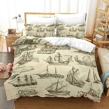 Sailboats Nautical Duvet Quilt