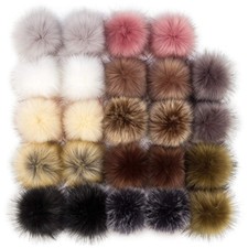 12/14pcs Fluffy Faux Fox Fur