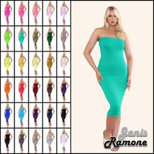 Womens Boobtube Midi Dress