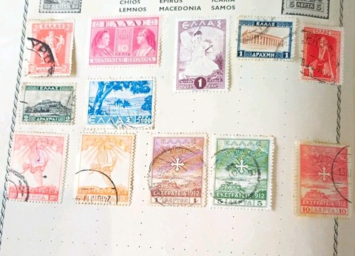 Greece used postage stamps - postage,