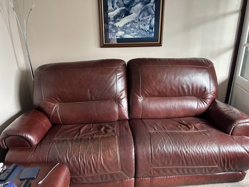 Leather sofa - leather,