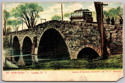 Leeds bridge trolley - leeds, ny