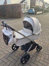 Venicci Tinum Upline 2-in-1 Pram and Pushchair Stone Beige with Carry Cot