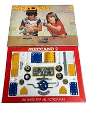 1975 MECCANO SET 2 STANDARD RANGE CONSTRUCTION SET BOXED VINTAGE TOY MODEL SET