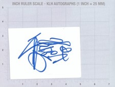 Goldie Hand Signed White Card