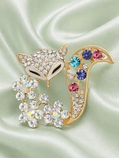 Beautiful fox brooch - fox,