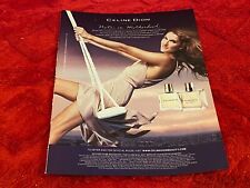 PEEP06 MAGAZINE ADVERT 11X8" CELINE DION : NOTES IN WINTERLAND FRAGRANCE