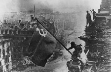Russian Soldiers raising