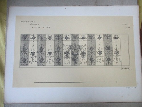 Vtg print altar frontal from - print,,