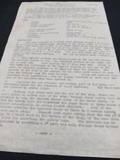 WW2 BRITISH DOCUMENT re