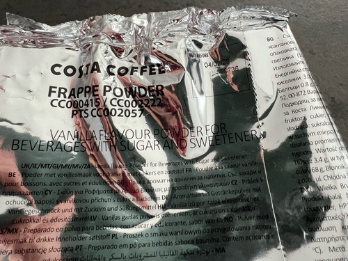 Costa coffee vanilla frappe - coffee,