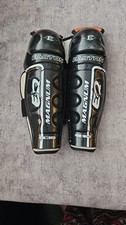 CCM Ice Hockey Knee Guards 13 Inches Size Medium Black And Orange 