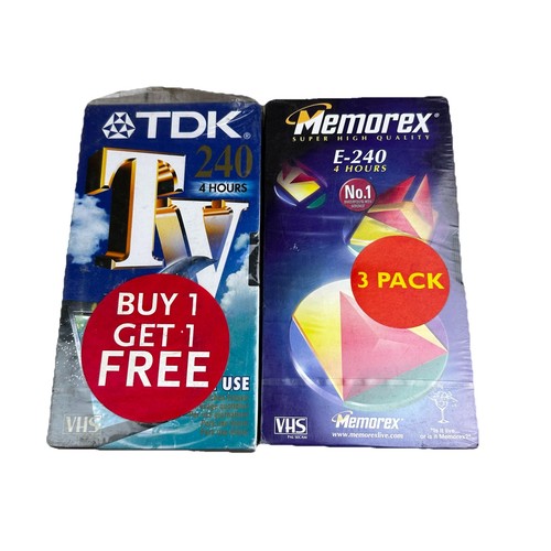 Vhs tdk memorex - , sealed
