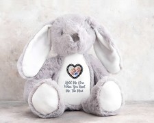 Personalised GREY Rabbit Teddy