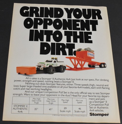 1983 print rare stomper - ad,