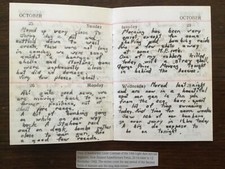 1942 WWII DIARY OF A BOMBARDIER IN THE 14th LIGHT ANTI-AIRCRAFT REGIMENT *Repro*