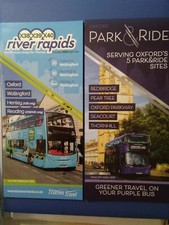 Bus Timetable Thames Travel X38 X39 X40 River Rapids, plus Oxford Park and Ride
