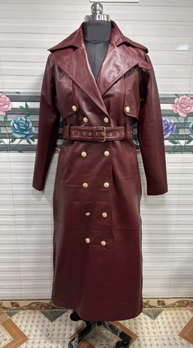Women burgundy classic long - classic,