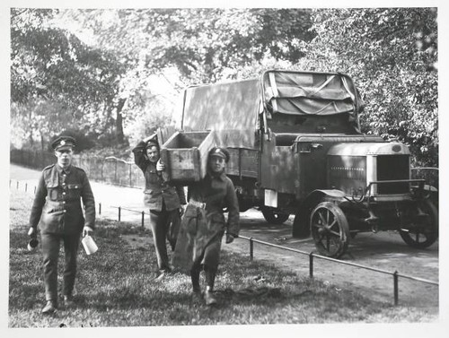 Soldiers unloading stevens - soldiers,