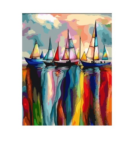 Wall art metal sign sail - wall, boats