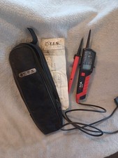 TS1841 VOLTAGE TESTER. 690V with LCDisplay and TORCH. BAG AND INSTRUCTIONS USED
