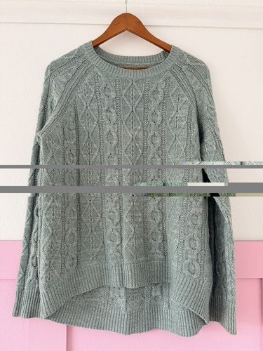 Toast wool cotton sage - toast, green