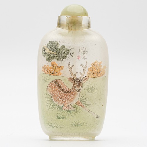 Chinese snuff bottle deer - chinese,
