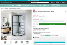 Black grid quadrant - , shower