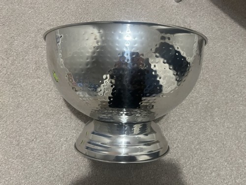 Large hammered champagne ice - hammered, champagne/ice