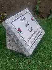 Personalised Granite Memorial Grave Plaque Slanted Headstone Cemetery Stone 12x9