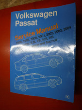 1998-2004 VOLKSWAGEN PASSAT BENTLEY SERVICE MANUAL 99 00 01 02 03 1.8 TURBO 2.8