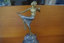 VINTAGE ART DECO   LADY , MATCH  STRIKER  LIGHTER .