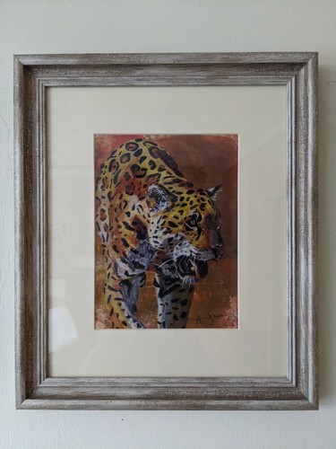 Jaguar big cat - , acrylic