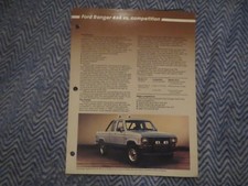1986 FORD RANGER 4WD 4x4 VS COMPETITION DEALER ALBUM COMPARISON BROCHURE