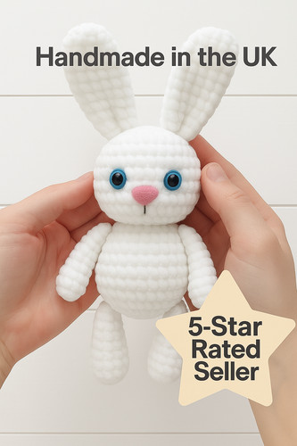 Handmade crochet bunny plush - bunny,
