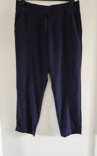 Ladies next navy blue linen - ladies,