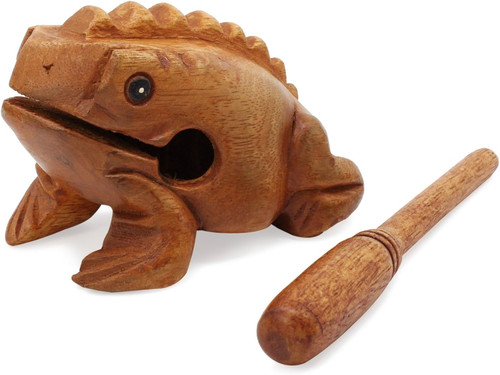 Guiro croaking wooden frog - guiro,