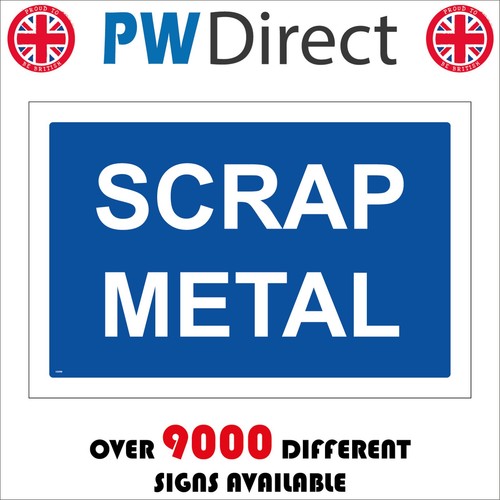 Sign scrap metal recycle - sign,