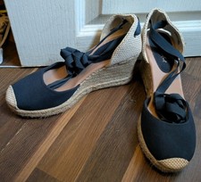 Navy Blue Canvas Espadrille