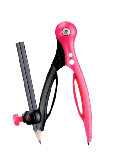 Pink compass pencil set for - &,