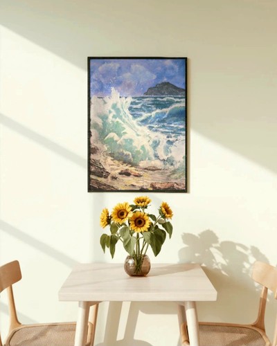 Original ocean wave painting - original,
